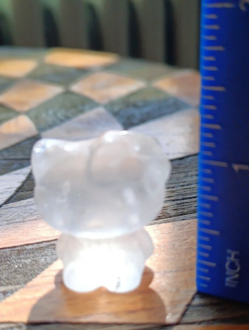 Clear Quartz Crystal Hello Kitty